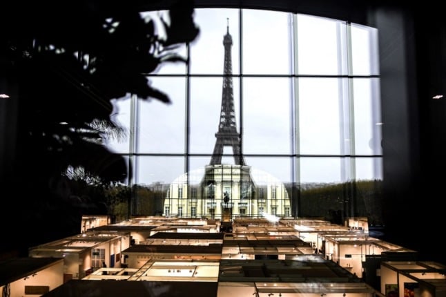 A view of the Eiffel tower from the Grand Palais - host of the annual Paris Photo exhibition.