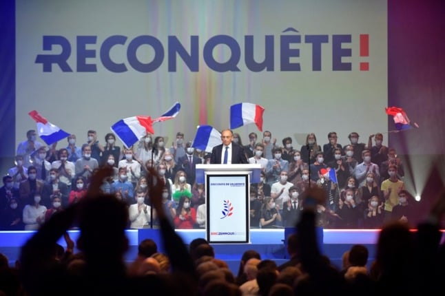 Eric Zemmour presents the name of his new party 