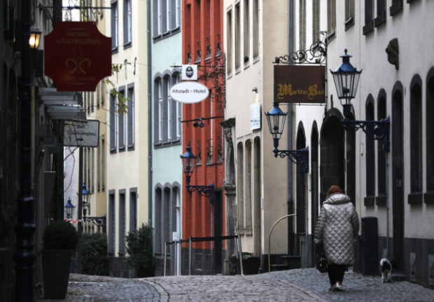 Cologne Old Town under lockdown