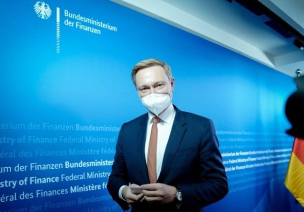 Germany's Finance Minister Christian Lindner on Monday.