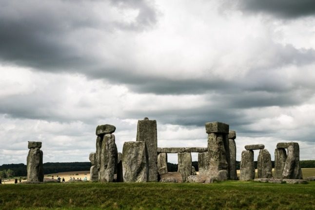 Stone Henge - an ancient British monument. 