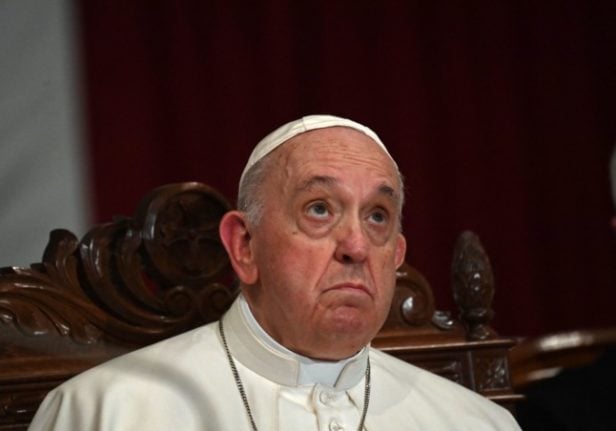 Pope Francis denounced domestic violence as ‘almost satanic’ in an interview on Sunday. 