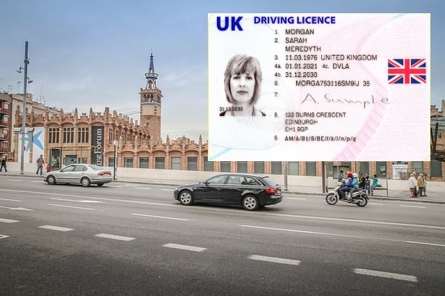 uk driving licence exchange spain