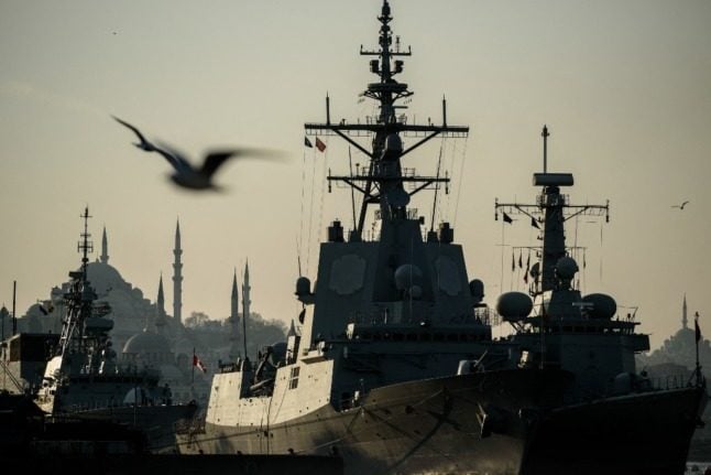 NATO frigate Sps Blas De Lezo of Spain docked in Istanbul in 2015. 