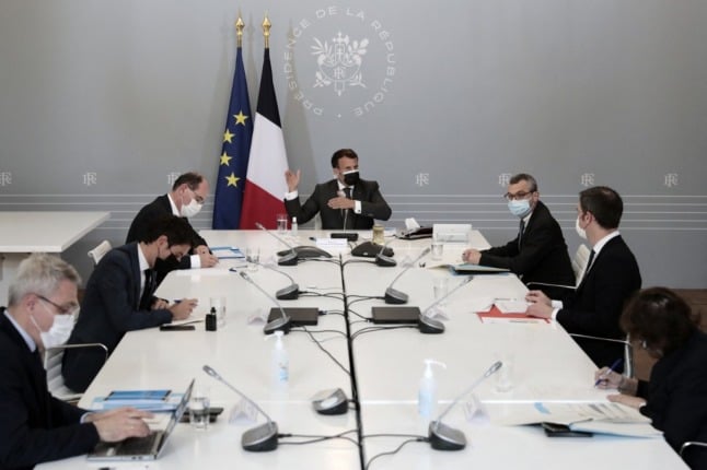 Emmanuel Macron at the Defence Council