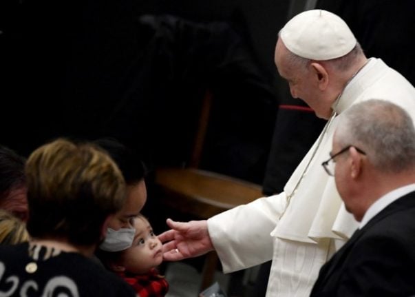 Pope calls couples who choose pets over having children 'selfish'
