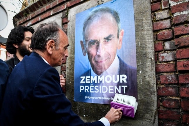 Eric Zemmour on the campaign trail in France