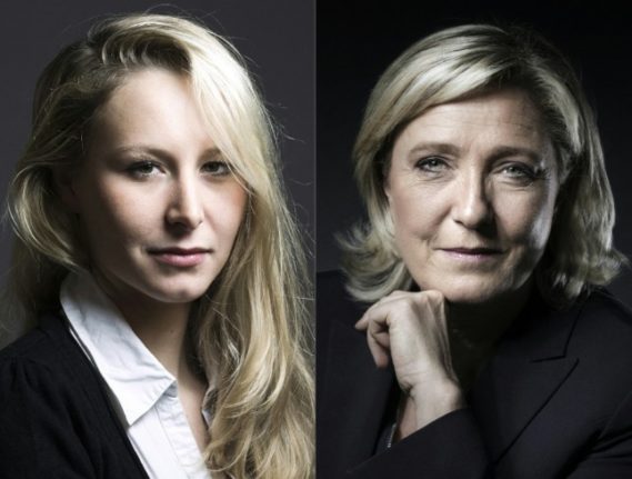 Marion Maréchal (left) and Marine Le Pen (right) are both important figures of the French far-right. 