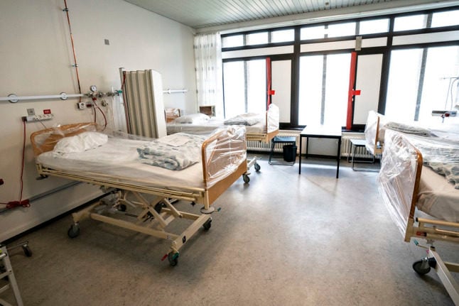 A file photo of hospital beds in Aalborg. The number of Covid-19 patients in intensive care is not higher than it was in December 2021, despite high infection numbers in the intervening weeks.