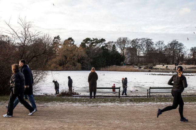 Copenhagen's Fælledparken is one of several locations with free activities available in winter.