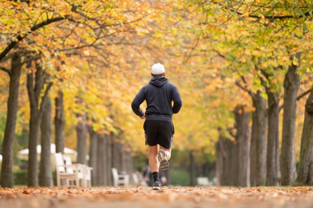 Jogger in Dresden, Saxony