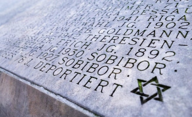 A Holocaust memorial in Opernplatz, Hanover.