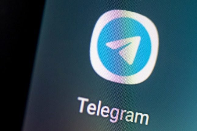 The Telegram app on a smartphone.