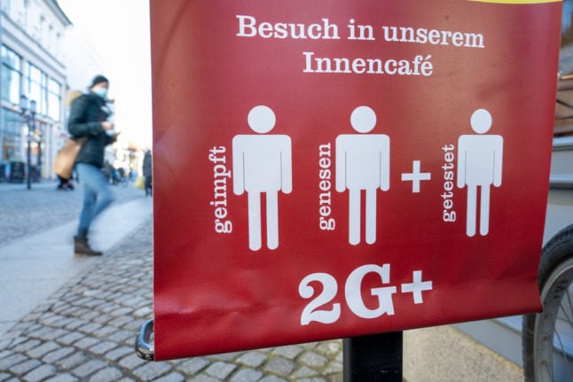 2G plus sign in Greifswald