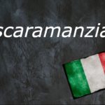 Italian word of the day: ‘Scaramanzia’