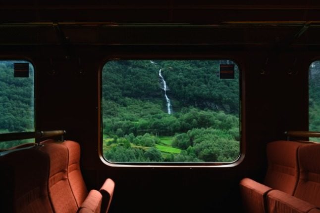 A train in Norway. 