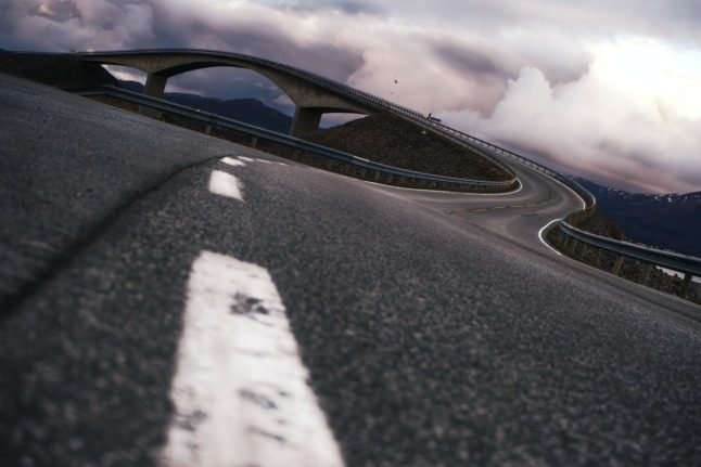 The Atlantic Road in Norway. 