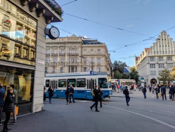 Bahnhofstrasse (here in Zurich) is one of the most common street names in Switzerland. Photo by Tomek Baginski on Unsplash