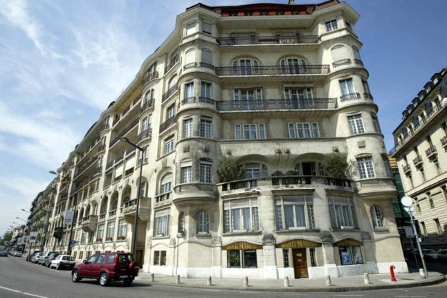 Apartment prices in Geneva have gone…through the roof. Photo: FABRICE COFFRINI / AFP