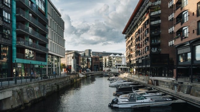 Pictured is Aker Brygge in Oslo, Norway. 