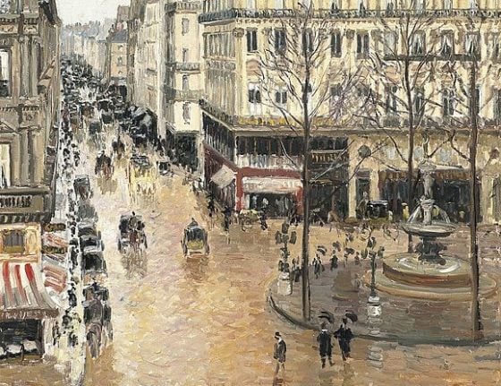  Camille Pissarro's painting Rue St Honoré