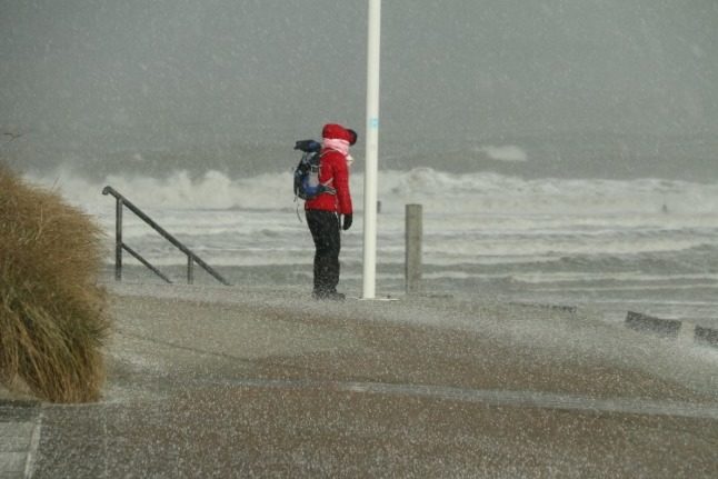 A storm on the North Sea coast on January 20th.
