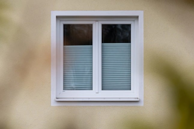 A window on a residential building in Lower Bavaria. 