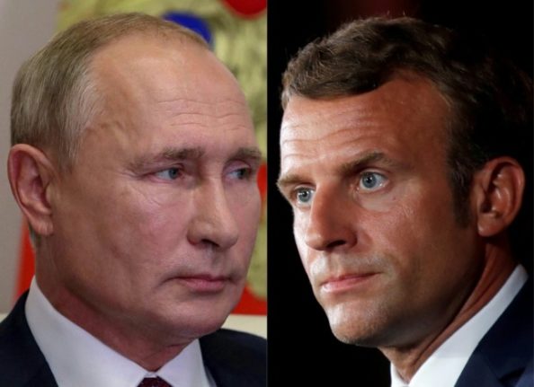 France says Macron, Putin agree to work for east Ukraine ceasefire
