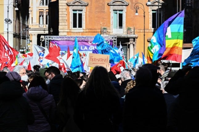 IN PICTURES: Italians protest against Russia's invasion of Ukraine