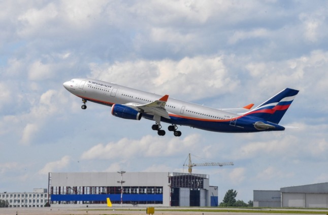 A Aeroflot plane