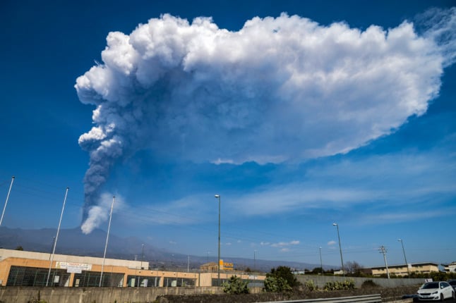 IN PICTURES: Italy's Etna spews smoke and ash forcing airport closure
