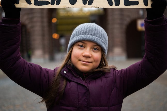 Greta Thunberg protests against Sweden iron mine on Sami land