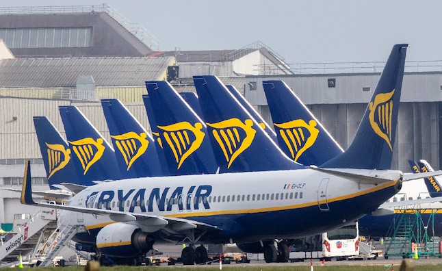 Ryanair planes in Ireland
