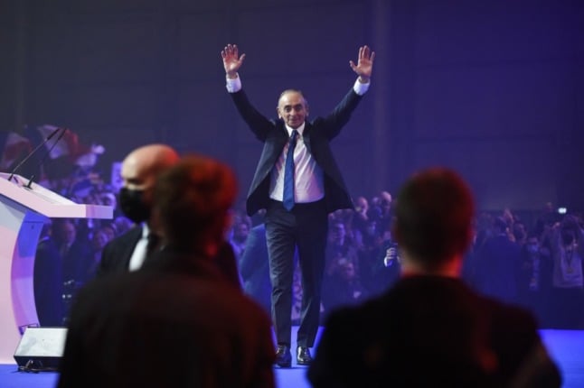 French far-right hope Zemmour attacks welfare handouts