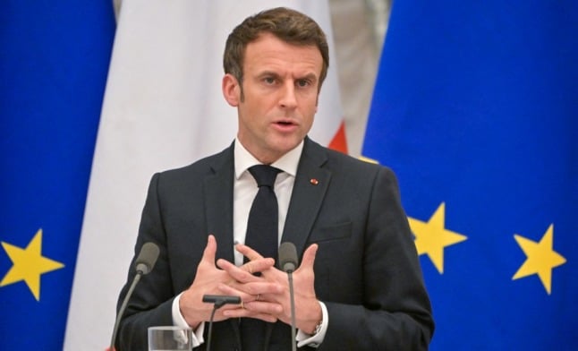 France condemns 'paranoid' Putin address as Macron demands sanctions against Russia