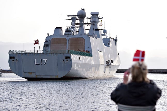 The Danish frigate Esbern Snare