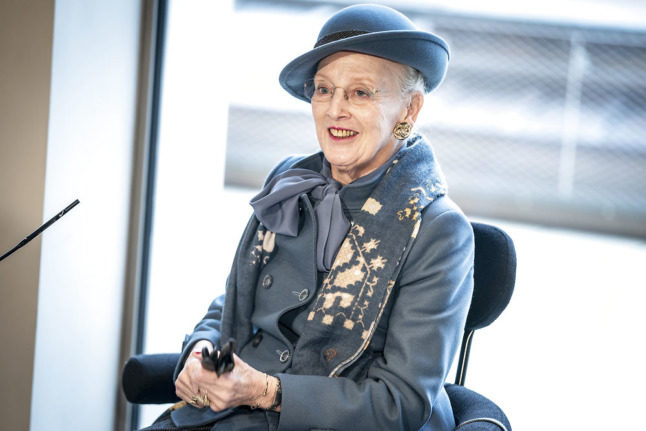 Denmark's Queen Margrethe during a 2021 state visit to Germany.