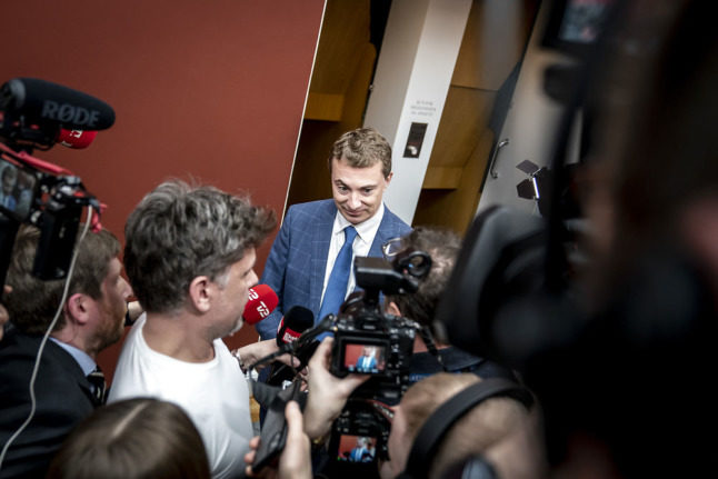Danish People's Party leader Morten Messerschmidt