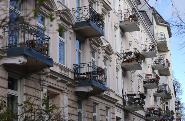 Apartments in Hamburg's Eimsbüttel area.