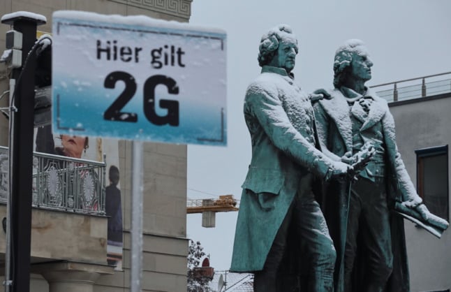 Goethe and Schiller monument