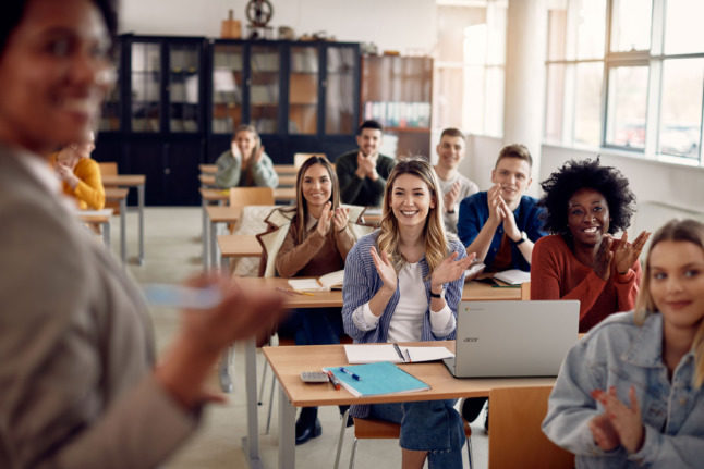 Students in a seminar