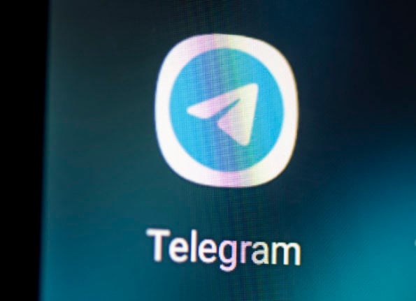 The messaging app Telegram.