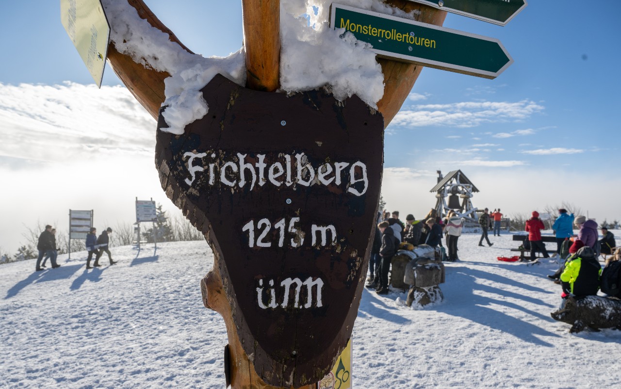 Fichtelberg, Saxony's highest mountain. 