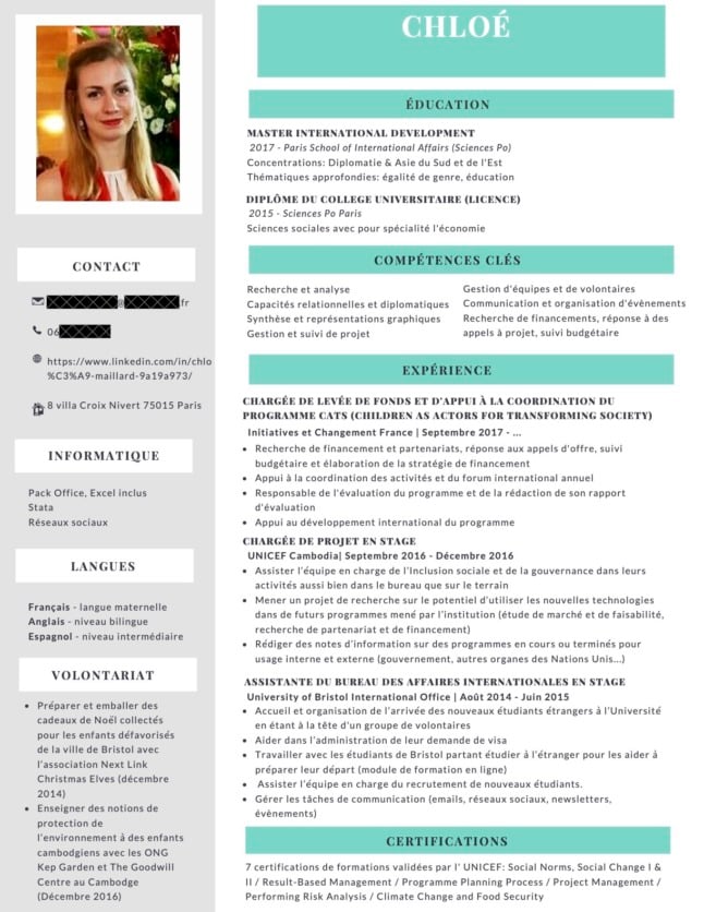 A French CV