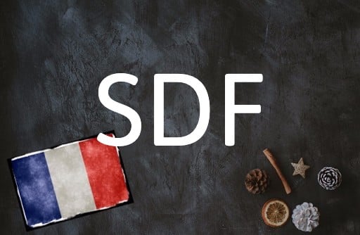 French Word of the Day: SDF