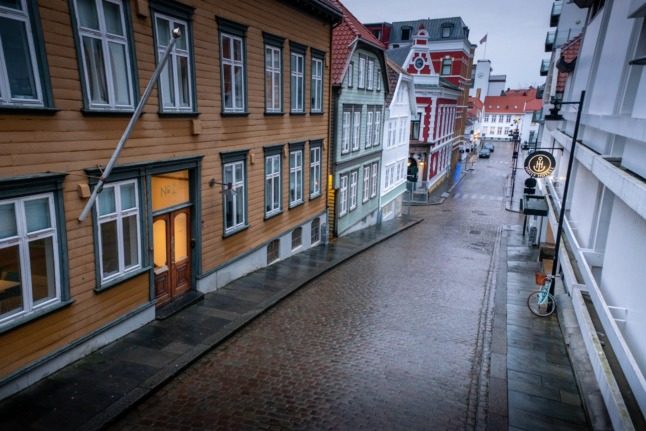 Cobbled streets in Stavanger.