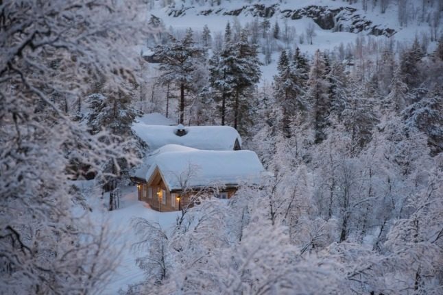 A cabin in Norway.