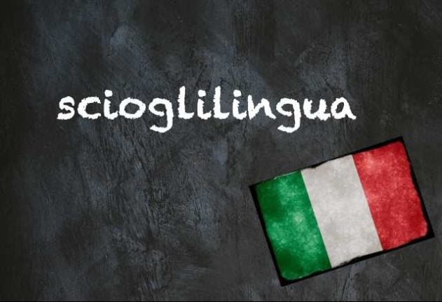 Italian word of the day scioglilingua