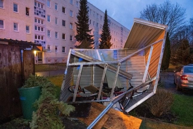 Hurricane-force storm leaves trail of destruction across north Germany