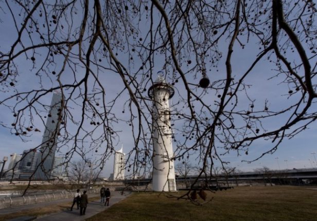 A lighthouse on Danube Island